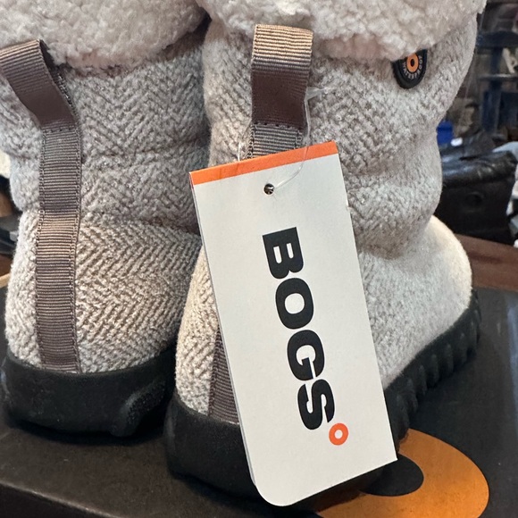 Bogs B-Moc II Cozy Waterproof Winter Boots Taupe Women’s 7 Faux Fur Lined - Picture 12 of 15
